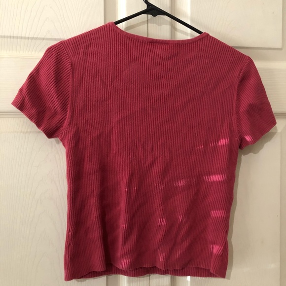 Basic Red Cotton Tee - Picture 4 of 4